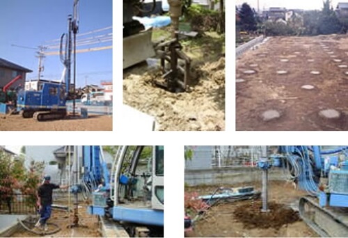 地盤調査と基礎補強工事